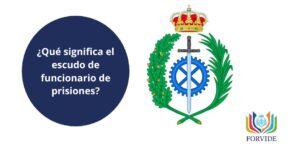 ¿Qué significado tiene el escudo de los funcionarios de prisiones?