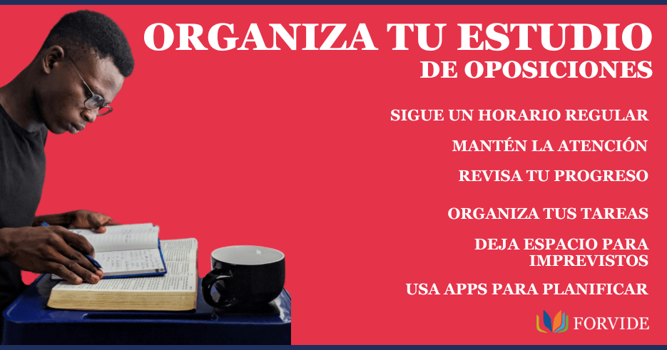 planning estudio oposiciones, cómo organizarse para preparar una oposición